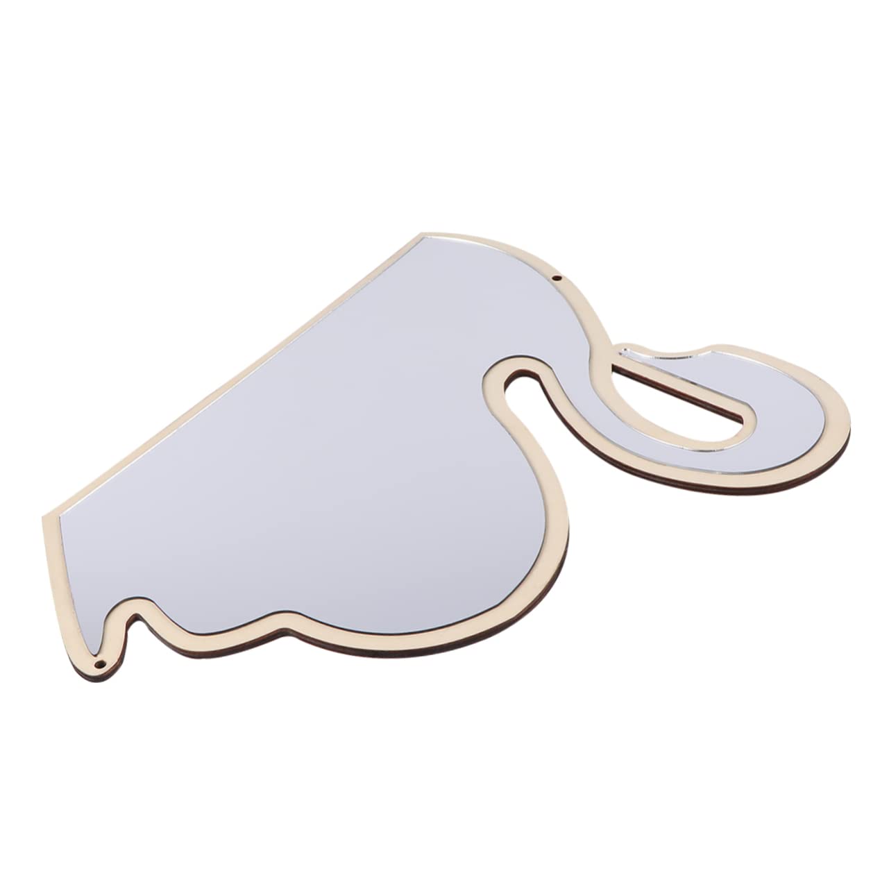 OFFSCH Regalos para Niños Scooter para Trucos Espejo pequeño decoración de la habitación de los niños Espejos Espejo de Cisne Espejo de Madera Familiar Espejo de Seguridad Bebé Bambú