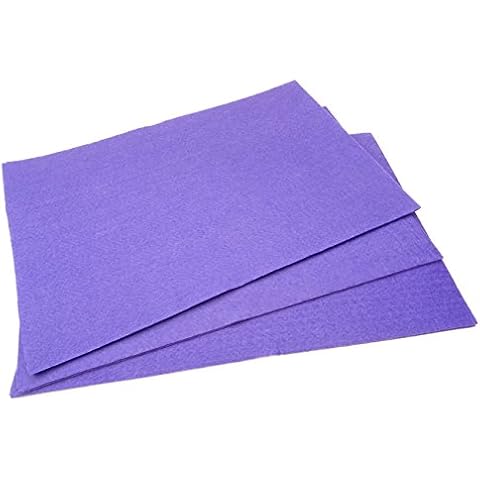 10 x A4 Felt Sheets - Purple - Arts & Craft Fabric Material Cover
