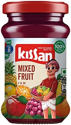 Kissan Mixed Fruit Jam , With Real Fruit Ingredients, 200 g