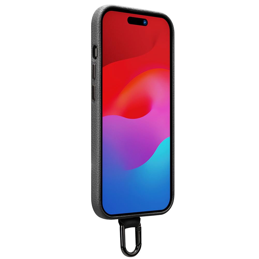 【Iphone15】十字柄 フリップ型 防衝撃 レザー製ケース　ブラック Iphone15】十字柄 フリップ型 防衝撃 レザー製ケース ブラック