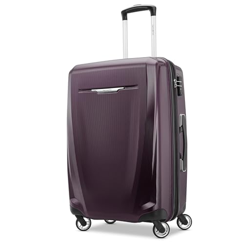 Image of Samsonite Winfield 3 DLX Hardside Expandable Luggage with Spinners, 2PC SET (CO /MED), Plum Ombre