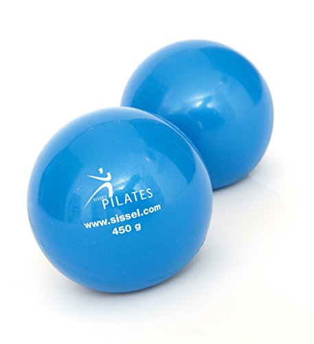 Sissel 34160 Pilates-Small Props Toning Ball Set, modrá, 450 g