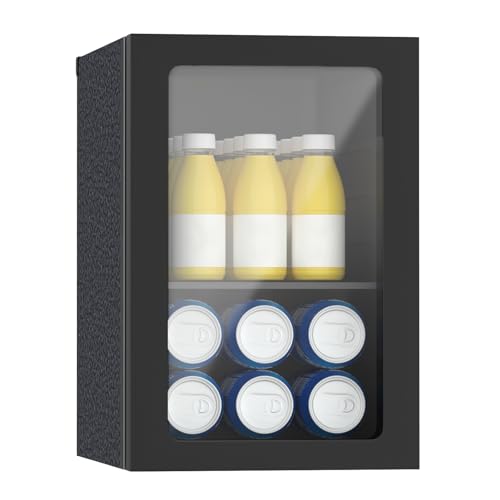 Dollardash RFG1 Compact 20 Can/0.9 Cubic Foot Beverage Fridge With Glass Door For Soda, Beer Or Wine thumb #1