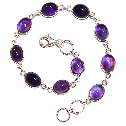 Bracelet améthyste argent massif 925 Le Luft, l'éclat d'une émotion