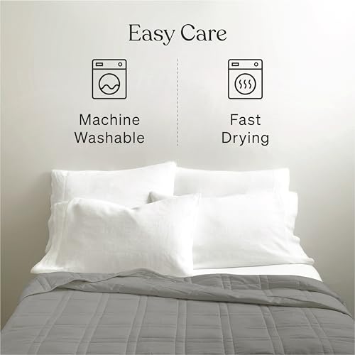 Baloo Weighted Comforter for Adults 15 lb Full/Queen (Silver Sage, 90'x90') | Cool & 100% Cotton | Glass Microbead Fill