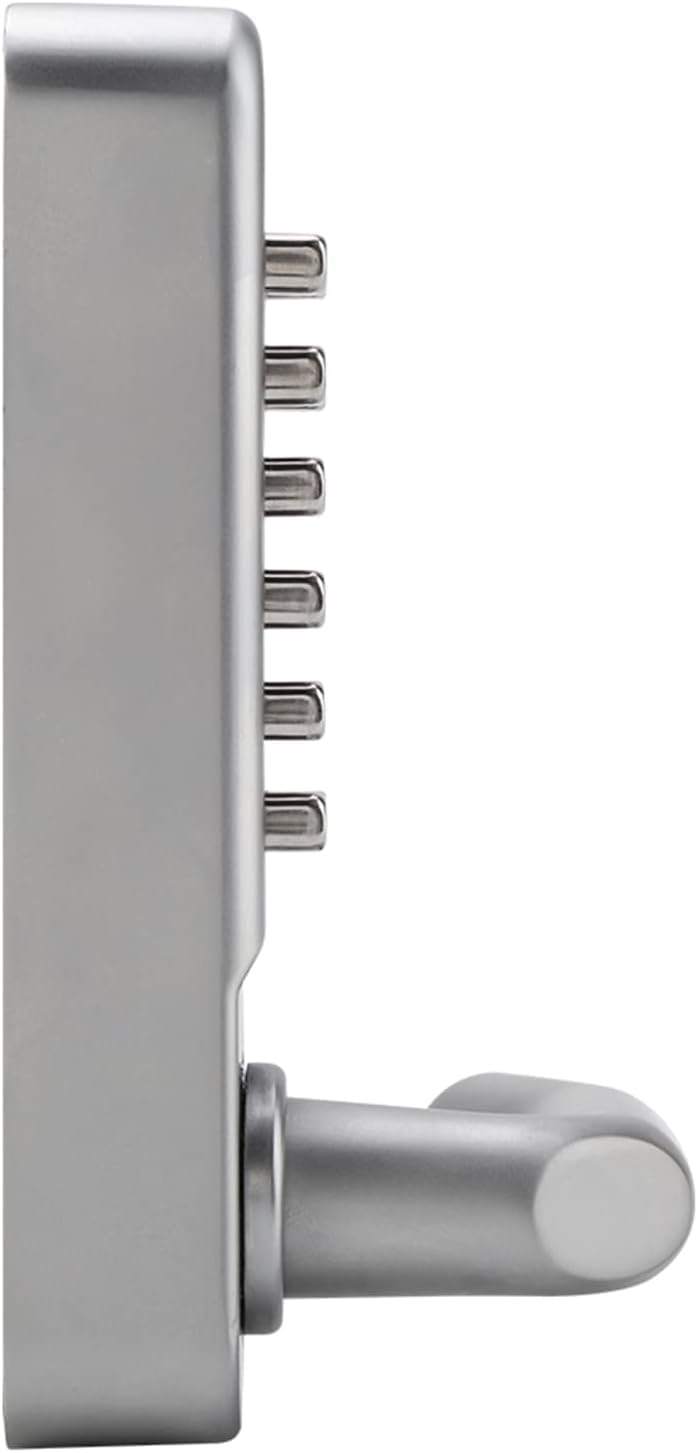 Wakects Serrure a code, Serrure de porte étanche sans clé, digicode porte, Alliage de zinc poignée à code Serrure mécanique 1-11 chiffres pour porte de 30-60 mm d'épaisseur, poignée de porte