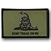 Backwoods Barnaby DTOM Gadsden Flag Patch/Don't Tread on Me Tactical Morale Snake Patch (Army Green, 2" x 3")