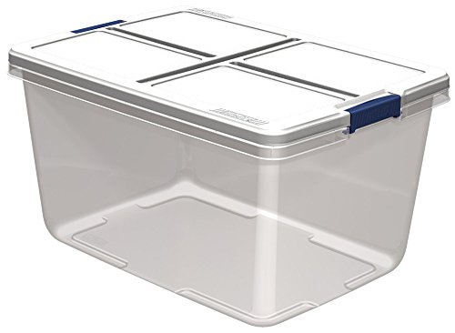 Hefty Storage Container (Set of 6), 66 quart, Clear