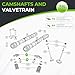 12Pcs Rocker Arm & Valve Lifter 2011-2022 Compatible with Dodge Jeep Ram Chrysler 3.6L Pentastar Compatible with Challenger, Charger, Journey, Avenger, Grand Cherokee, Wrangler, Replaces 5184296AH
