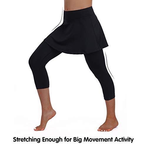 Image of ANIVIVO Skirted Legging for Women, Yoga Legging with Skirts &Women Tennis Leggings Clothes Pockets