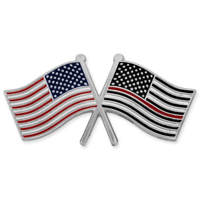 Image of PinMart's Thin Red Lapel Pin