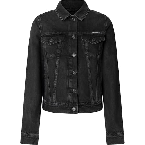 Pepe Jeans Slim Jacket Veste, Noir (Denim-9F0), XS Femme