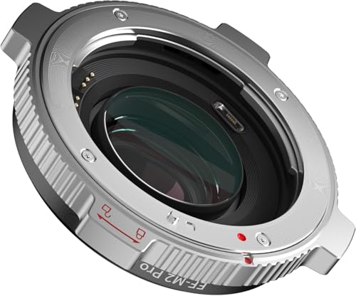 EF-M2 Pro Autofocus Lens Adapter Ring Compatible for Canon EF Lens to M4/3 Camera Iumix g gf gh gx, oIympus e-m e-p e-pl e-pm pen-f, bmpcc 4k (MFT-mount)