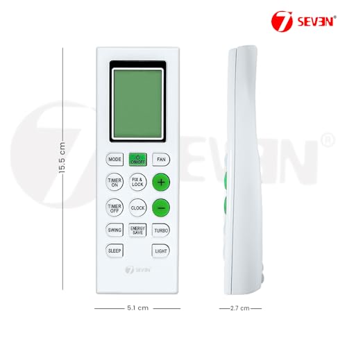Image of 7SEVEN Compatible with Bluestar AC Remote Control Model 226A Suitable for Split & Window 1 | 1.5 | 2 Ton Air Conditioner Remote - Match Remote Keys Exactly to Replicate Genuine Remote Function