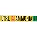 Brady 90454, 8" Dia. Vinyl LTRL Liq Ammonia Low Pipe Marker, 25 Cards