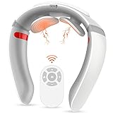 【Masaje de pulso TENS y de bajo ruido】 El masajeador de cuello con tecnología de masaje de pulso de baja frecuencia TENS ayuda a la circulación sanguínea para aliviar la fatiga cervical. El masajeador de cuello no hace ningún ruido. Disfruta del masaje en la oficina sin molestar a los demás.