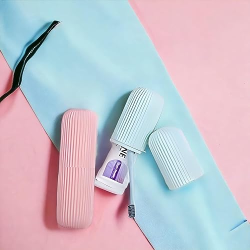 Image of RIOMAX Portable Plastic Toothbrush Holder for Bathroom (Pack of 1, Multicolor)