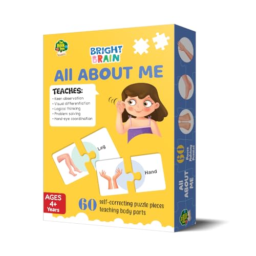 Image of The Book Tree All About Me Puzzle for Kids | 60 Self-Correcting Body Parts Puzzle Pieces | Human Body Learning Toy for Toddlers & Preschoolers Age 4+ | Educational Gift for Boys & Girls
