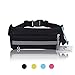 Flip Running Belt Adjustable, Fashion Fanny Pack with Bottle Holder, Water Resistant Reflective Zipper Waist Pack for Runners, Race, Marathon, Hiking - Men and Women