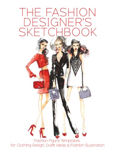The Fashion Designer's Sketchbook: Fashion Figure Templates for Clothing Design, Fashion Illustration & Outfit Ideas image 2