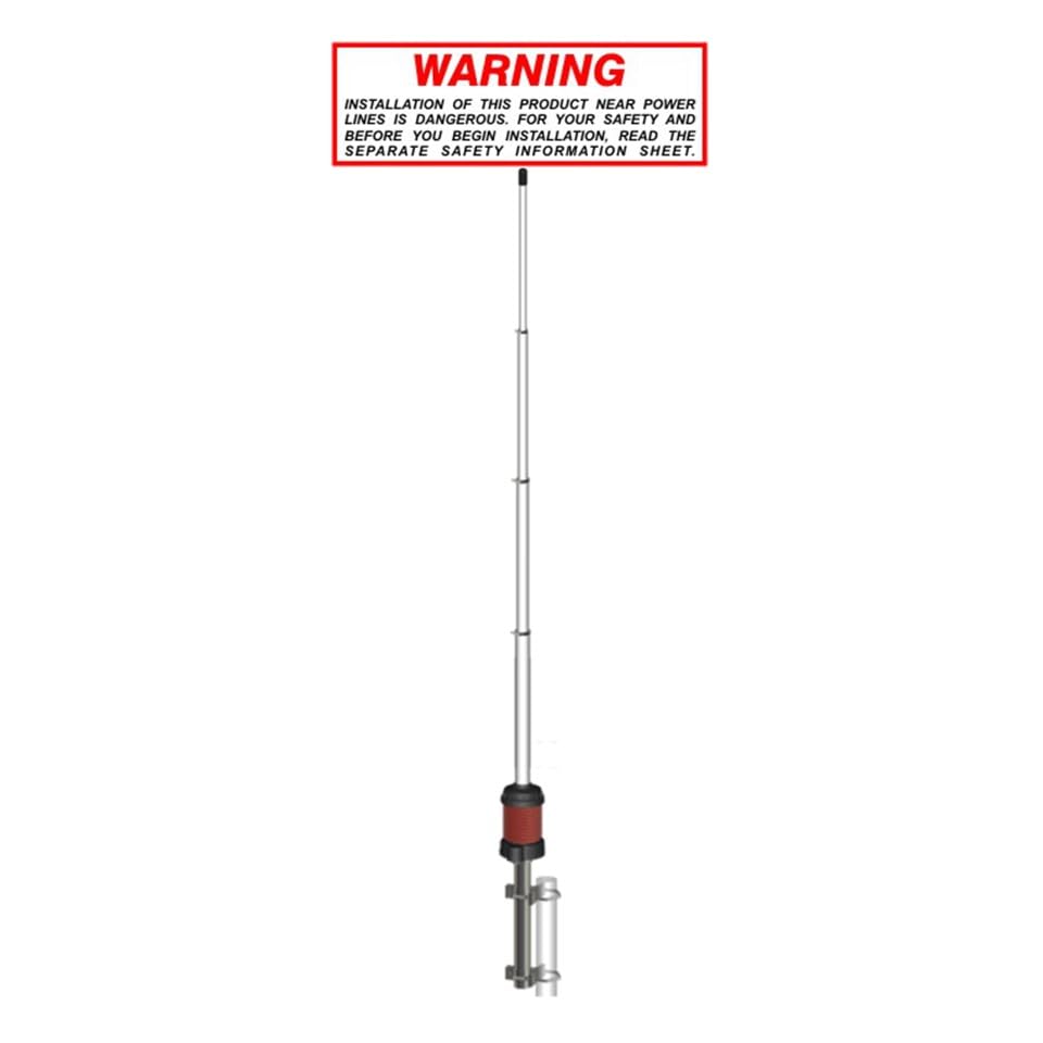 Sirio Gain-Master (5/8 Wave) - Antenne CB et base 10 m (25-30 MHz) (aucun réglage requis)