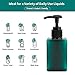 Segbeauty Set of 4 Square Pump Bottles, 3.4oz 100ml Mini Plastic Hand Soap Dispenser with Labels, Refillable Press Bathroom Shower Bottles Empty Lotion Soap Dispenser Travel Containers Cosmetic Cans