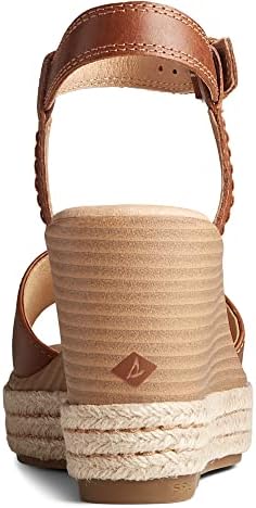 Sperry Women's Fairwater Plushwave Wedge Espadrille Sandal, Tan, 8.5 | Image 2