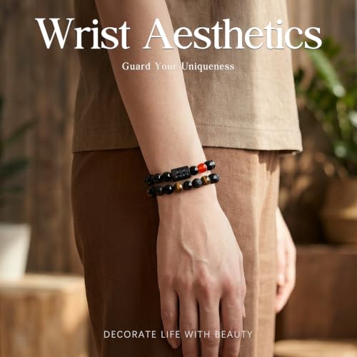 Pulsera Zodiacal para Mujeres con Obsidiana Negra Natural miniatura 4