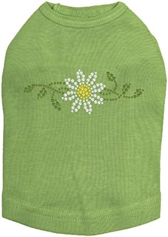 Small Daisy - Dog Shirt, XL Lime Green