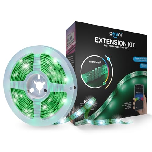 Image of Geeni Smart LED Strip Lights, RGBWW Color Changing, Weatherproof, 9.8 ft. | Timer & scenes, dimmable, tunable white, works with Alexa & Google Home
