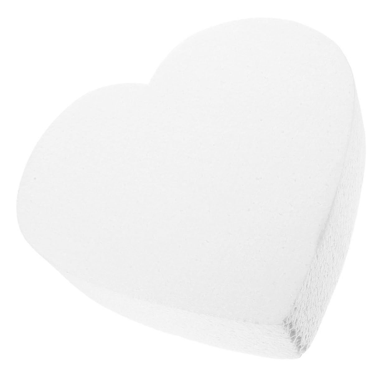 Ciieeo Moule à Gâteau en Mousse de Cœur 15 Cm, Mannequin à Gâteau Réutilisable, Modèle de Décoration pour Présentation et Entraînement Pâtisserie Mariage