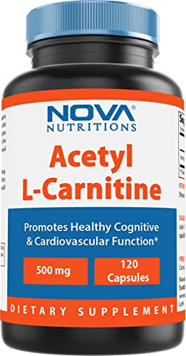 Acetyl L-Carnitine 500 mg 120 Vcaps by Nova Nutritions by Nova Nutritions