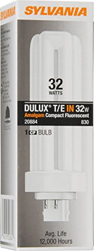 Image of LEDVANCE Sylvania 20884 Compact Fluorescent 4 Pin Triple Tube 3000K, 32-watt, 1 Count (Pack of 2)
