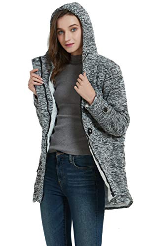 image for VOGRYE Womens Winter Fashion Outdoor Warm Wool Blended Classic Pea Coa