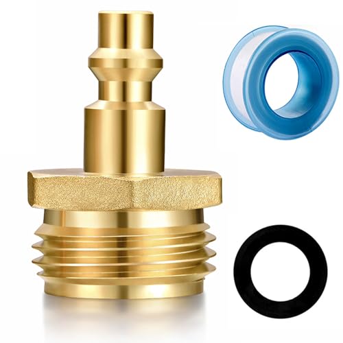 Image of SIGURANTA RV vent plug prevent freezing in winter helps drain water from water pipes, suitable for camping RVs, boats, garden hoses, water pipe Blow Out Plug brass quick connector (male)