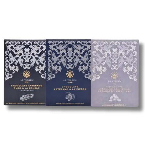 Chocolates Marcos Tonda - Pack de 3 chocolates artesanos clásicos La Virgen
