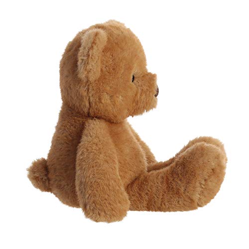 Peluche ourson Archie Aurora 33 cm, le premier ami marron