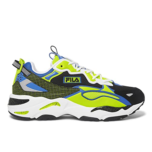 Fila Men's Ray Tracer Apex Sneaker, White/Black/Lime Punch, 7