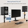Vondynote Set of 2 Desktop Clamp Speaker Stands Short Studio Monitor Stands Height Adjustable #1