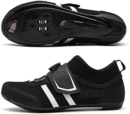 Amazon.com: JQKA Zapatos de ciclismo para hombre, de carretera, con pedal  de bloqueo, compatibles con SPD y Delta Peloton, zapatos de bicicleta Spin  Racing para hombres en interiores o exteriores (tamaño: 45,