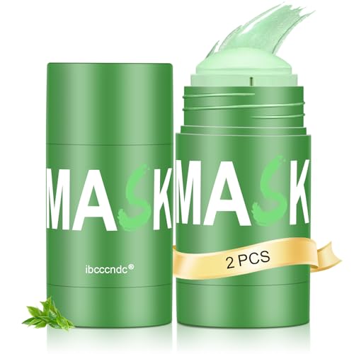 Josmon Green Tea Deep Cleanse Mask 2PCS Blackhead Remover with Green Tea Extract for Face Deep Pore Cleansing Oil Control Moisturizing and Shrink Blackheads