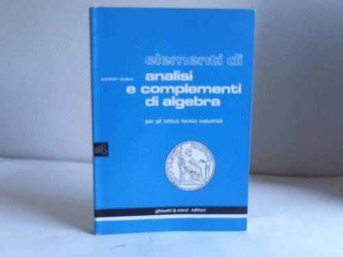  elementi di analisi e complementi di matematica