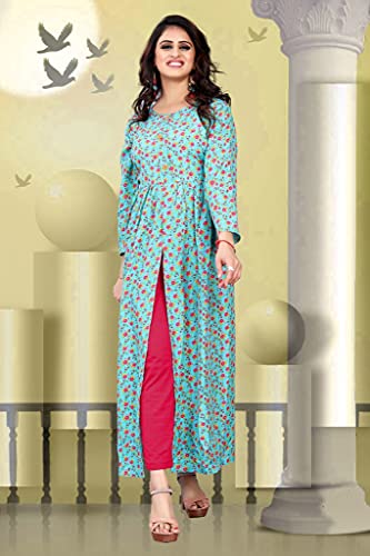 Image of H.E HAMZA ENTERPRISER Printed Crepe Material Brown Western Dress For Women