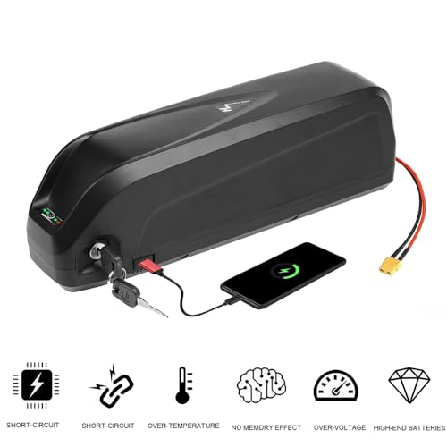 Batería de iones de litio de 52V y 20Ah para motor de bicicleta eléctrica en tubo descendente 6