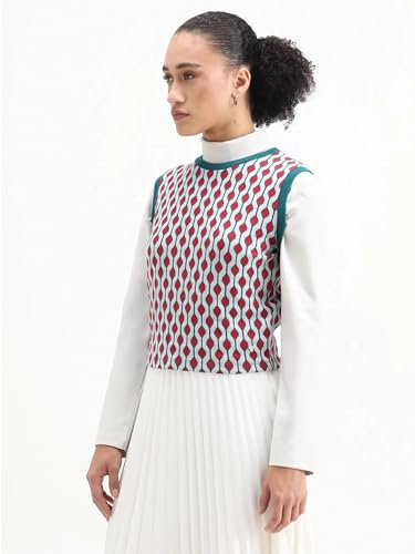 Image of RAREISM Slim FIT Geometric Print TOP