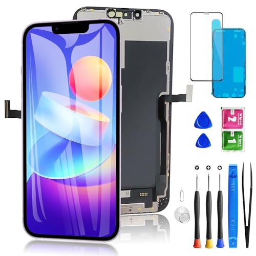 for iPhone 13 Pro Max Screen Replacement 6.7 Inch 3D Touch LCD Display for A2484 A2641 A2644 A2645 A2643 with Repair Tools Kit+Waterproof Frame Adhesive Sticker+Screen Tempered Protector
