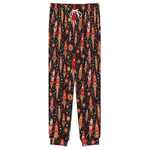 Redspace Rocket Men’s Pajama Set Long Sleeve Top And Pants Loungewear Sleepwear Pjs Nightwear2