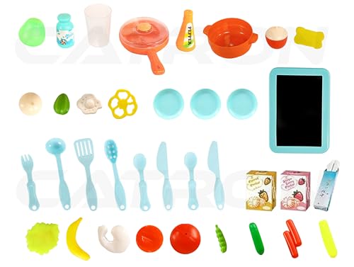 Image of Catron Role Pretend playset Big Size Supermarket kit for Kids Toys with Shopping cart and Sound Effects Kitchen Set Kids Toys for Boys and Girls (Small 42 Pcs Kitchen Set)