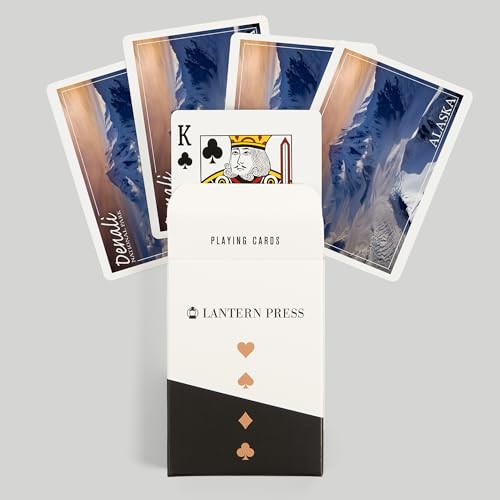 Denali National Park Alaska. Baraja Póker 52 Cartas miniatura 6