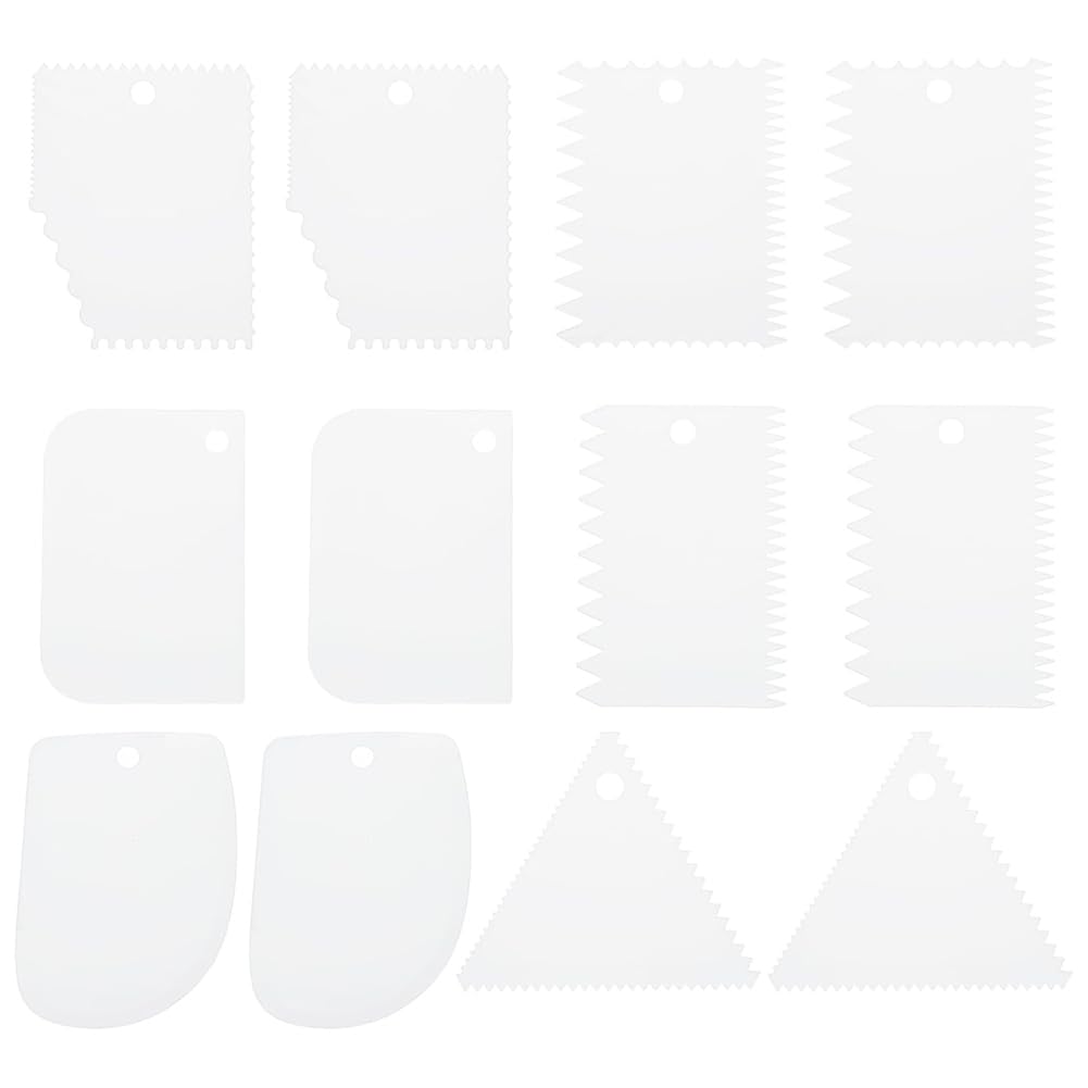 Littimoon 12 Pcs Plastic Clay, 2 Set Pottery Tools Soft Carving Scraper Kit Clay Sculpting Tools for Beginners Pottery Modeling A